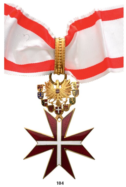 DECORATION OF HONOR FOR SERVICES TO THE REPUBLIC OF: Country: AUSTRIA DECORATION OF HONOR FOR SERVICES TO THE REPUBLIC OF AUSTRIA Commander's Cross, 1st Class (Großes Goldenes Ehrenzeichen). Neck Badge, 80x50 mm, bronze gilt, enameled, original neck ri