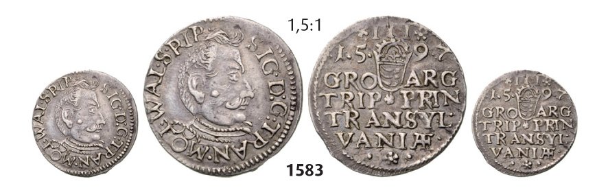 3 Groschen 1597 NB, Neustadt (Baia Mare), Silver, 2,32: 3 Groschen 1597 NB, Neustadt (Baia Mare), Silver, 2,32 g. Resch 241 XF