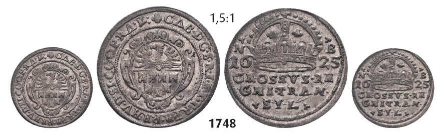 Groschen 1625 NB, Neustadt (Baia Mare), Silver, 1,30 g.: Groschen 1625 NB, Neustadt (Baia Mare), Silver, 1,30 g. Resch 306 XF