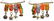 Medal Chain with 4 Decorations