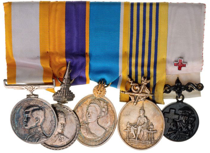 Mounted bar of 5 Medals (1 of 1)