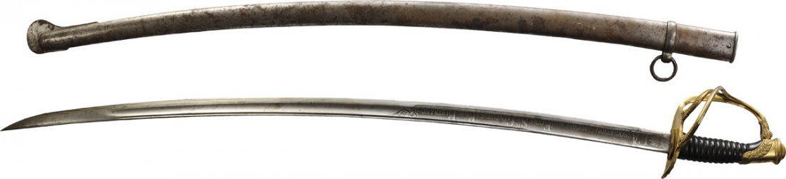 Cavalry Officer swords with scabbard late 19th Century (1 of 2)