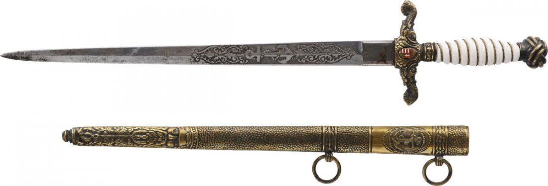 Navy Officer Parade Dress Dagger WW II (1 of 2)