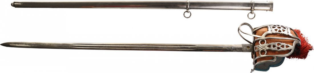 WWI Scottish parade sword with basket hilt (1 of 2)