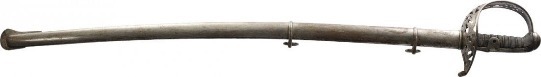 Cavalry Sword with scabbard 19th Century (1 of 3)