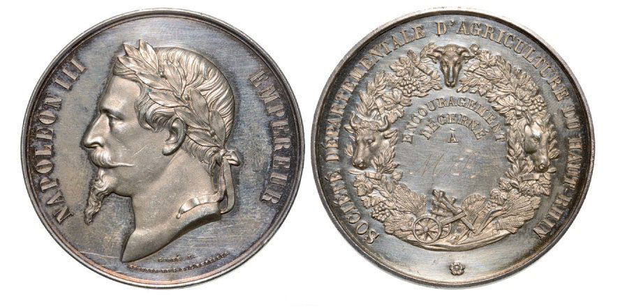 Medal ND, Caqué, Silver (51 mm, 66.32 g) (1 of 1)