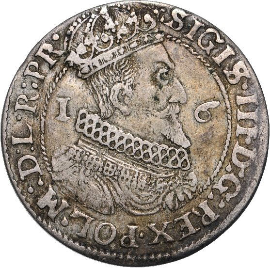 Ort (1/4 Taler) 1624 over 1623 Danzig, (7.65 g) (1 of 2)