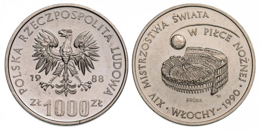 1000 Zloty 1988, Essai, Warschau, Silver (16.58 g) (1 of 1)