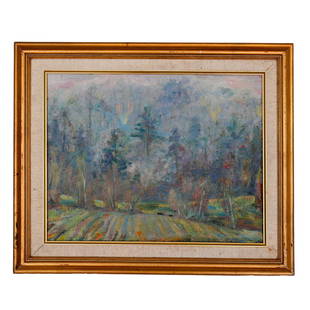 A RUSSIAN OIL PAINTING BY RUMYANTSEVA GALINA: Roses. An Oil on cardboard. Signed in Cyrillic at the back Rumyantseva G A "Roses" 1963. Presented in an wooden frame. Rumyantseva Galina Alekseevna (1924-2004) Russian, Soviet, painter, member of