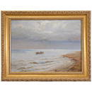 Nikolaj Nikanorovich DUBOVSKOIJ (1859-1918) Seascape, Oil on canvas, Author's signature below,