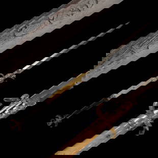 Very rare large Italian stiletto, ?irca 1840 to 1865.: Very rare large Italian stiletto, ?irca 1840 to 1865. Obviously the later modern style of the Italian switch blade stiletto came from this much earlier design. Enormous knife with medial ridge