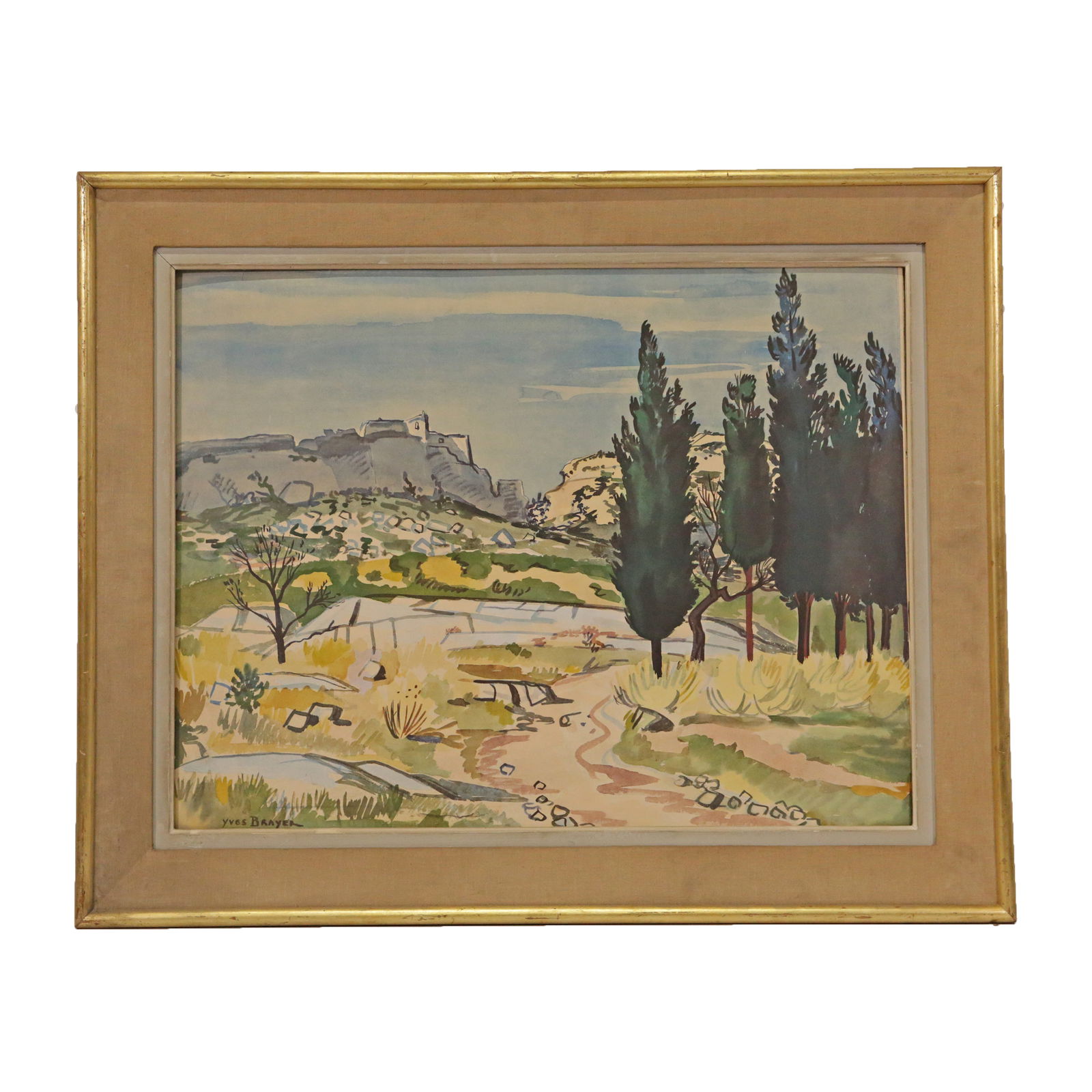 YVES BRAYER (1907-1990) 20th Century, French, Watercolor on paper. (1 of 4)