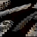 A unique model of a pepperbox revolver with automatic barrel rotation, France, 19th century.