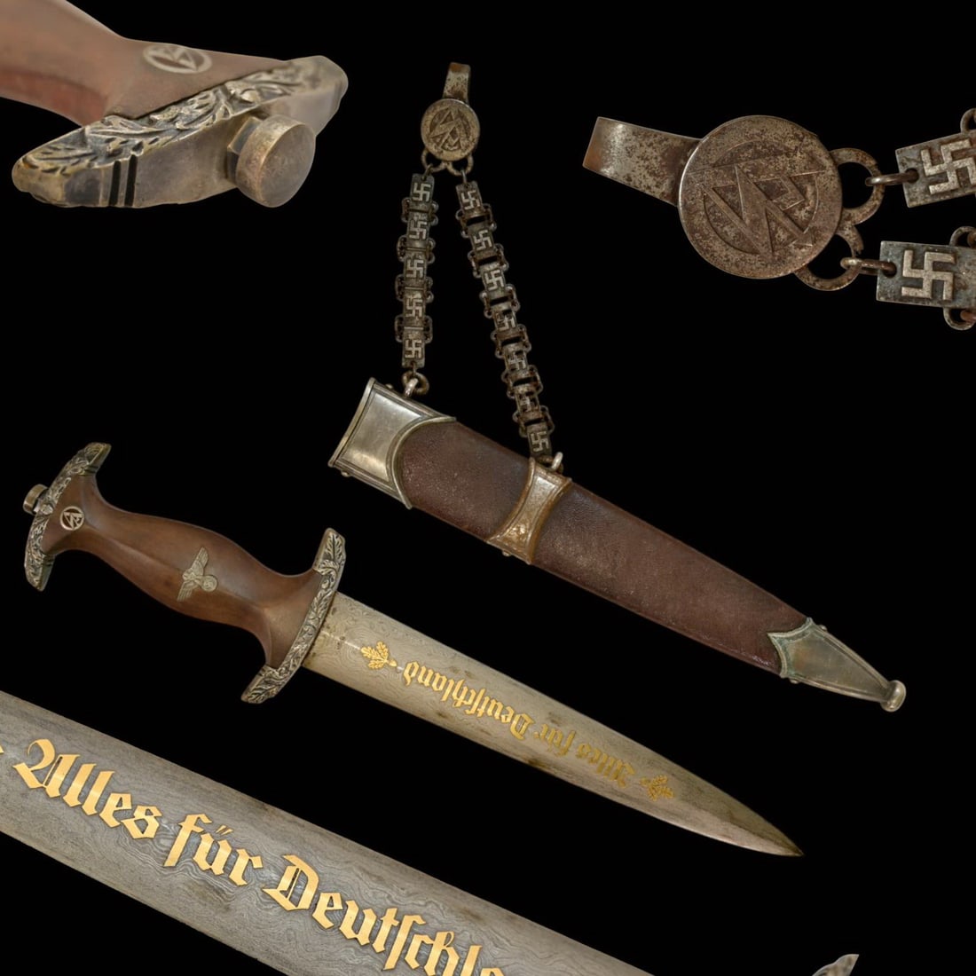 Third Reich, SA High Leader's Dagger, Carl Eickhorn, Solingen.: Third Reich, SA High Leader's Dagger, Carl Eickhorn, Solingen. SA High Leader’s Dagger, produced exclusively by Carl Eickhorn, Solingen, for senior officers of the Sturmabteilung (SA). This elite mo