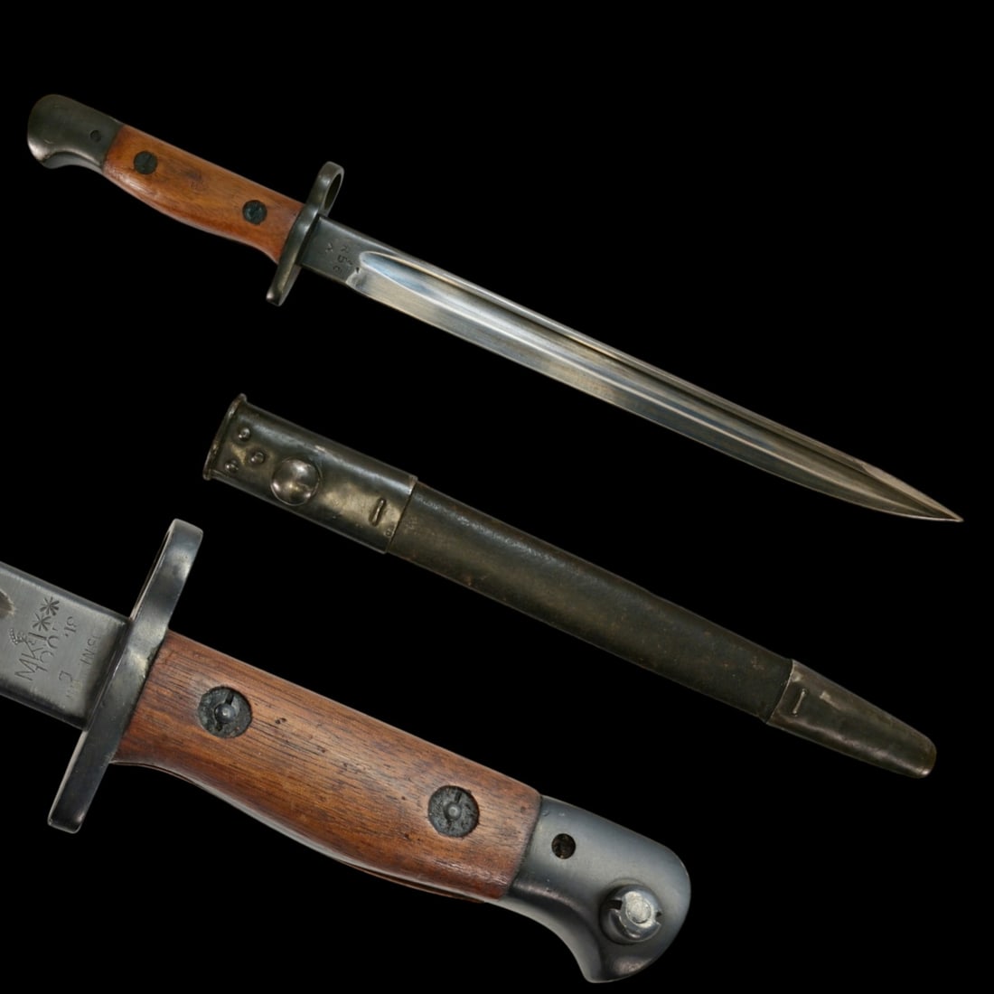 WW1, The Pattern 1907 bayonet, Mark 1, for Short Magazine Lee Enfield, England, Early 20th Century. (1 of 9)