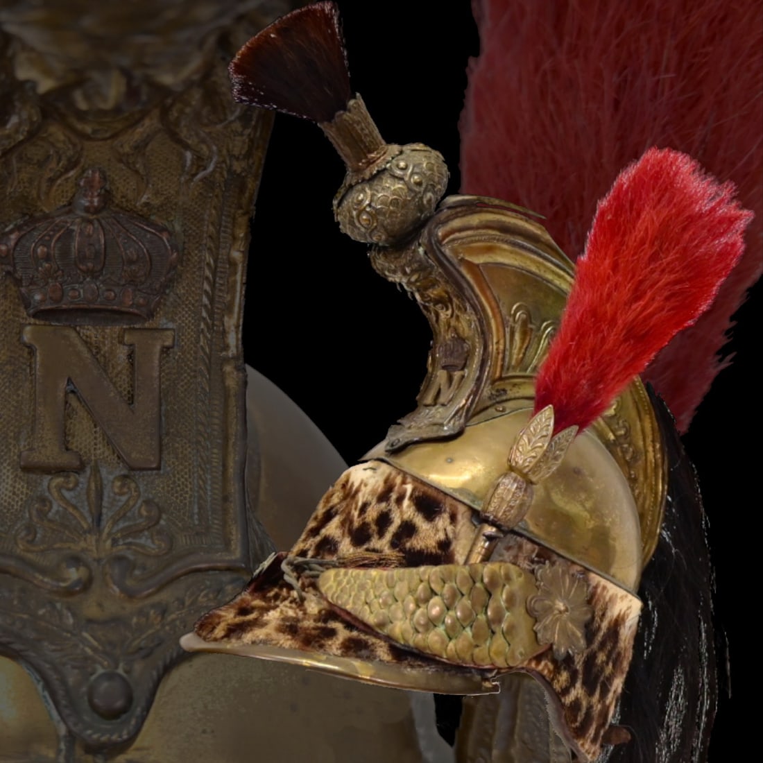 Helmet of a Dragoon of the Imperial Guard, First Empire, Model 1806, Early 19th Century. (1 of 12)
