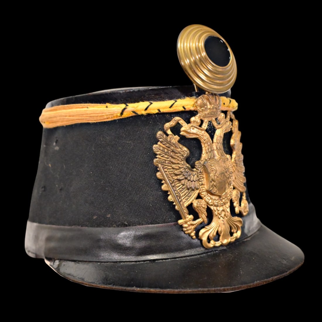 Infantry Shako lance-corporal M.1871. Austria-Hungary, late 19th century. (1 of 11)