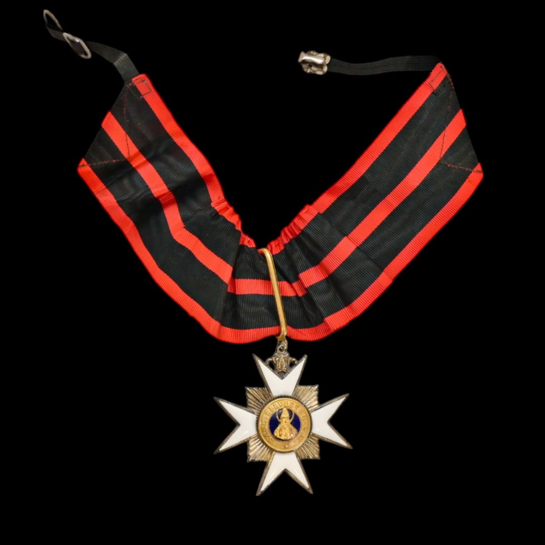 Order of St. Pope Sylvester, Knight Commander, silver-gilt and enamelled, on the breast ribbon. (1 of 6)