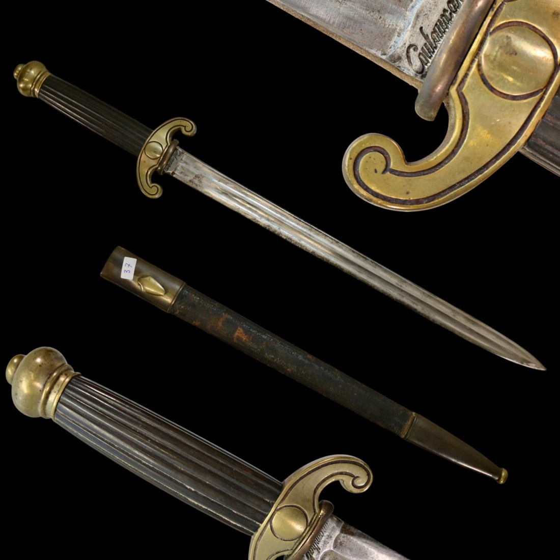 A Fine French Model 1860 Naval Administration Dagger by Coulaux & Cie, Second Empire. (1 of 8)