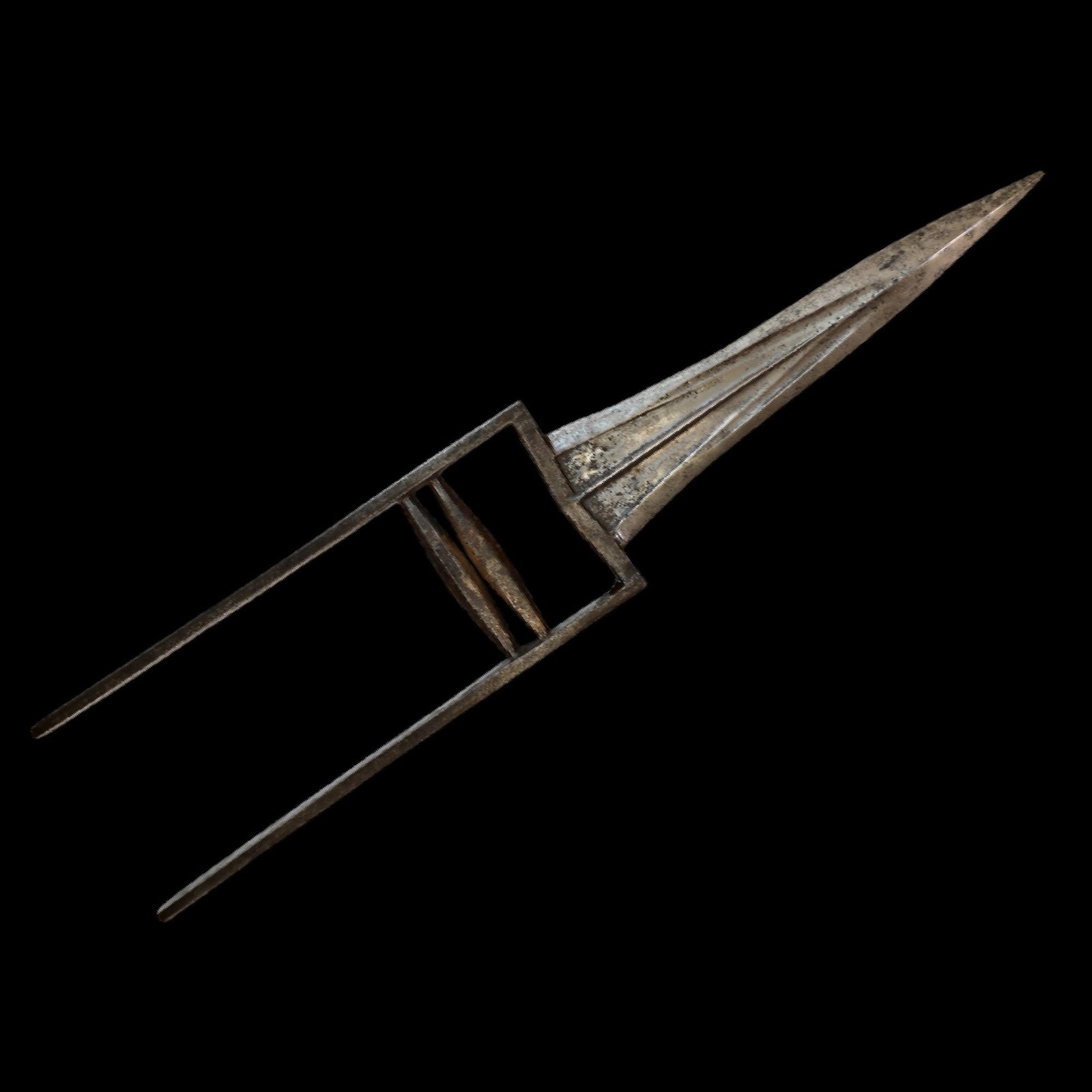 Very fine 18th century silver inlay Indian Katar dagger (1 of 11)