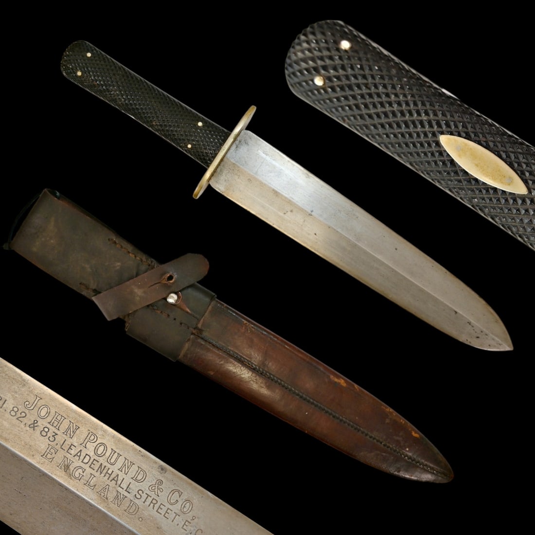 A Rare Victorian English Hunting Dagger by John Pound & Co, last quarter of the 19th century.: A Rare Victorian English Hunting Dagger by John Pound & Co, last quarter of the 19th century. This impressive, last quarter 19th-century English hunting dagger is a superb example of the high-quality 