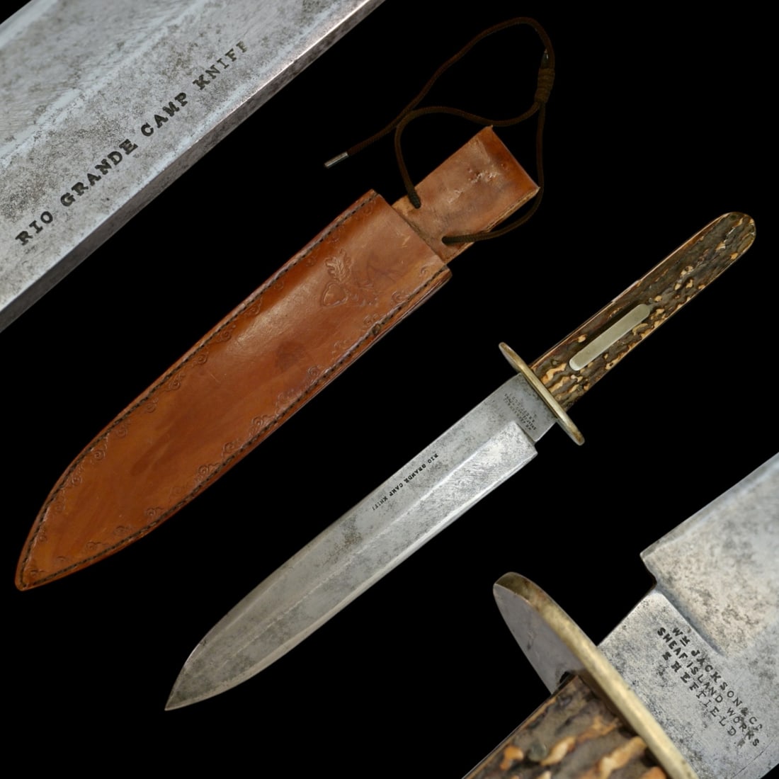 A Victorian Bowie Knife, Sheffield "Rio Grande Camp Knife" by William Jackson & Co. (1 of 9)