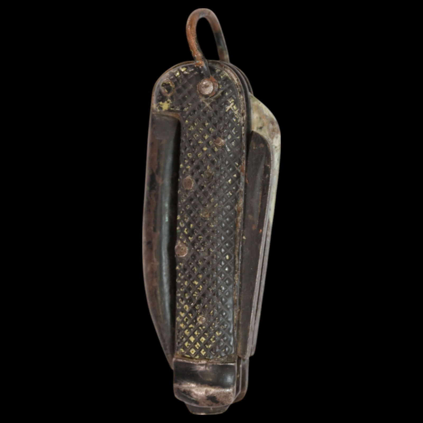 A nice example of a British WW2 Royal Navy, Pocket Jack Knife.: A nice example of a British WW2 Royal Navy, Pocket Jack Knife. The checkered Bakelite grip is intact and all the blades lock and close as they should. The steel can opener is in good condition. A wond