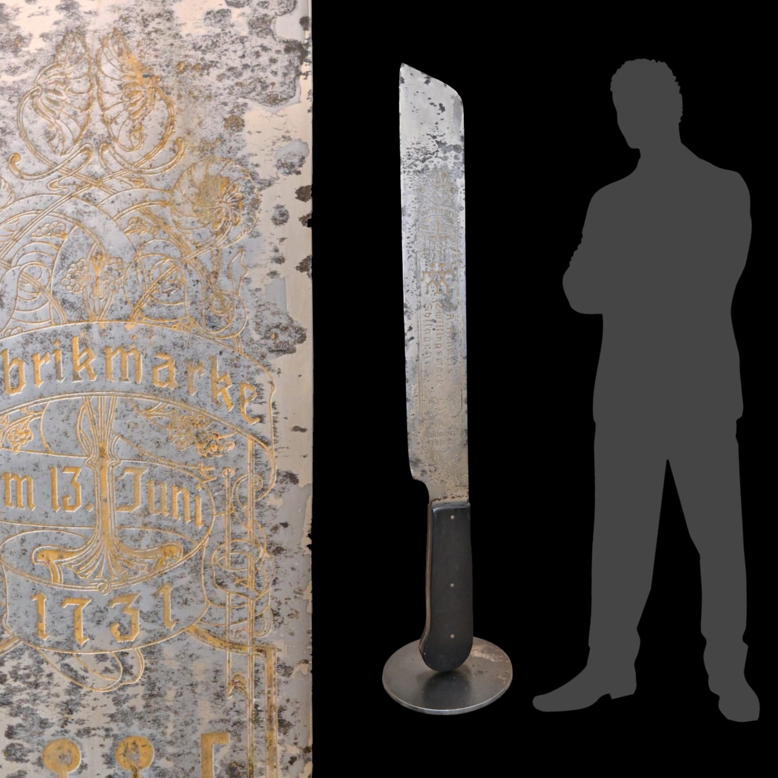 A Unique, exhibition, steel knife from J.A. Henckels Zwillingswerk Solingen, 10-20s of the 20th C.. (1 of 10)
