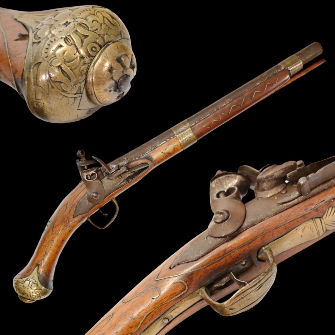 A Large sized Flintlock pistol, Ottoman Empire, probably Balkans, 18-19 century. (1 of 13)