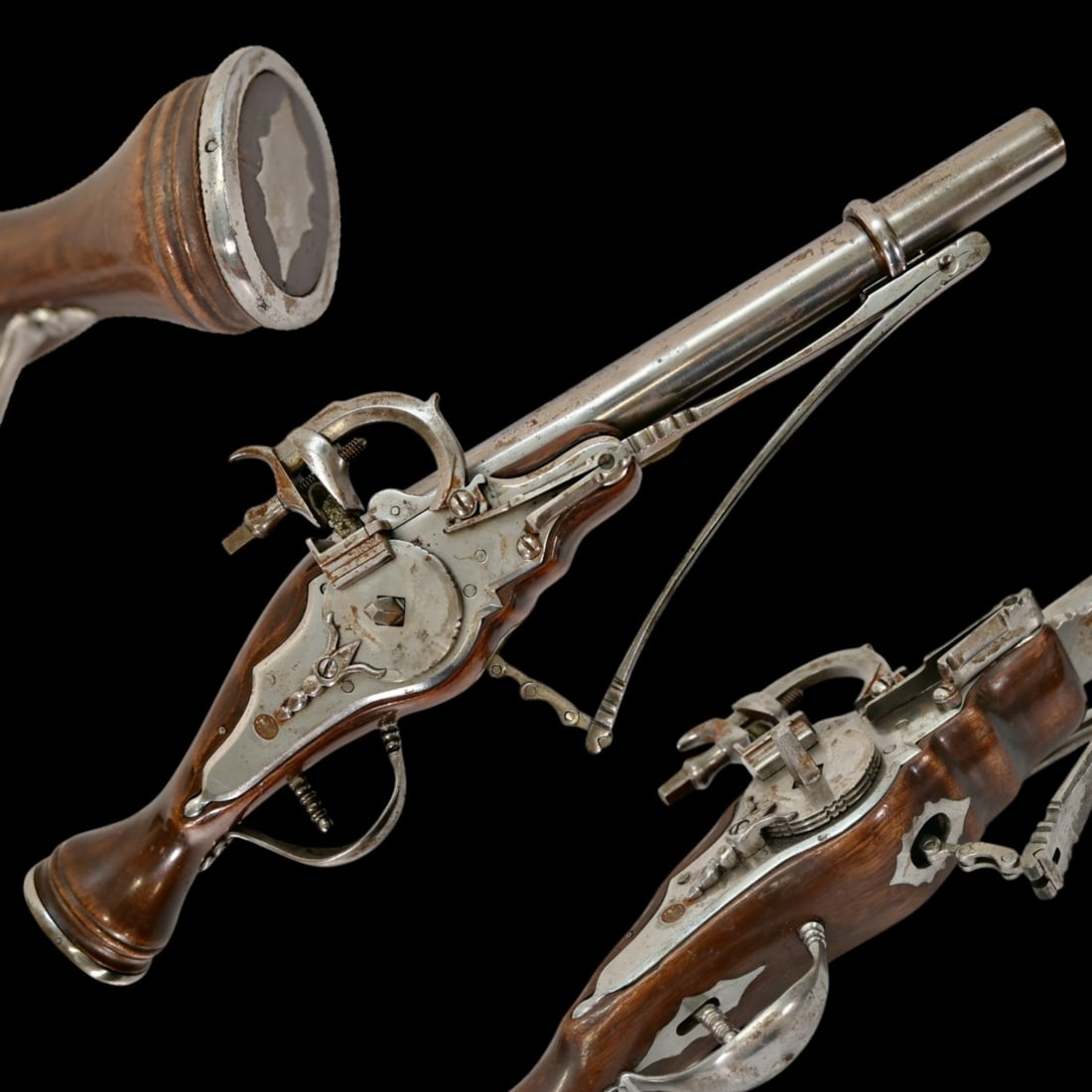 A Museum-Quality Working Replica of a 16th-C. Wheellock Pistol by Walter Agnoletto, Italy, 20th-C.. (1 of 7)