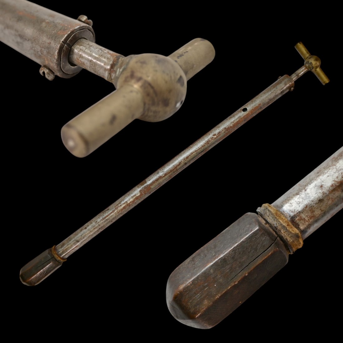 Extremely Rare Air Pump for Pneumatic Weapons, 18th-19th Century. (1 of 6)