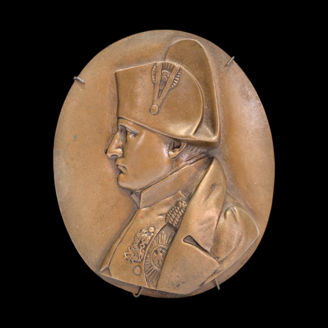 A Beautiful Bronze Plaque of Napoleon, David d'Angers (1788-1856), circa 1835. (1 of 6)