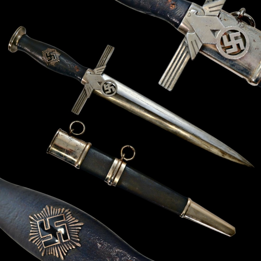 A Rare German Third Reich RLB Officer's Dagger, Model 1938 by SMF Solingen. (1 of 8)