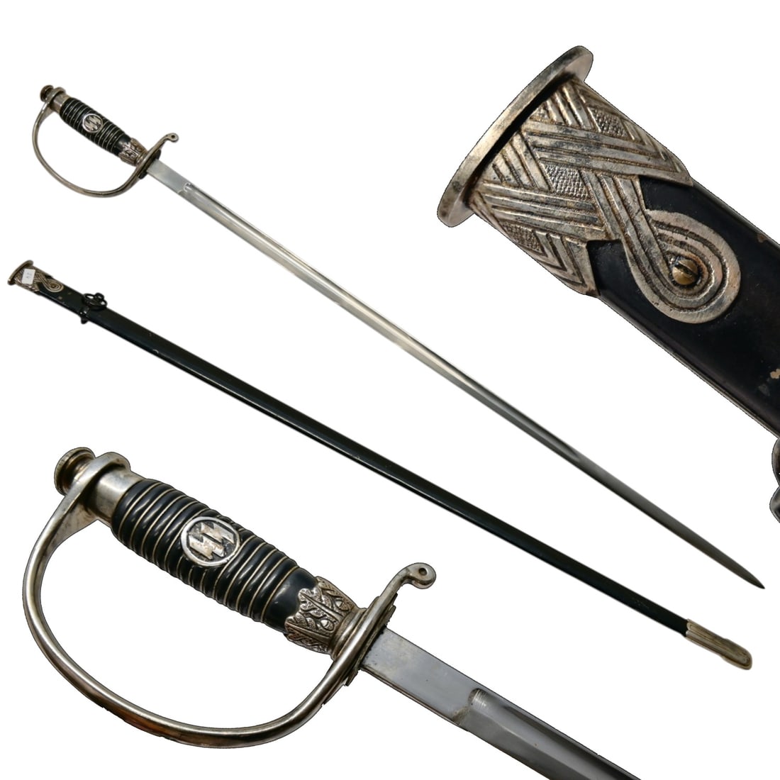 WWII Nazi German SS Police Non-Commissioned Officer's Sword. (1 of 9)
