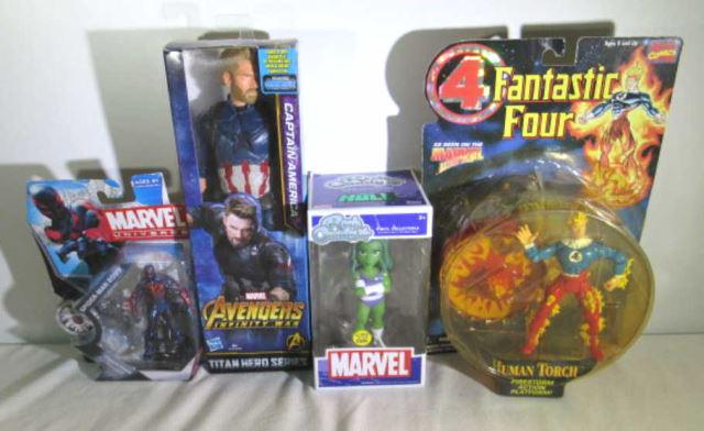 (4) Marvel Figures in Original Packaging (1 of 4)