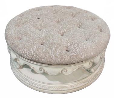 Round Dressing Room Ottoman (1 of 8)