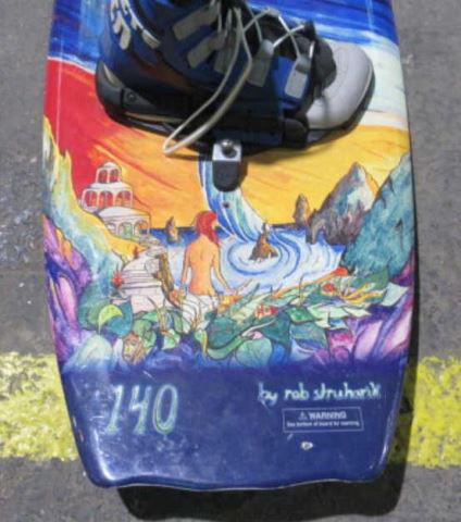 Wake Board by Artist Rob Struharik CWB Prodigy: w/ Hyperlite Spin Boots