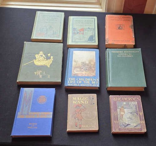 Antique & Vintage School Age Children's Books: "His Little Royal Highness" by Ruth Ogden, Undated Antique, Handwritten Inscription on Front Page Dated Christmas 1899; "Theodore Roosevelt's Litters To His Children" Edited by Joseph Bucklin Bishop, 