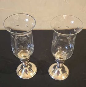 Globes; Newport Sterling 17213, Cement Filled Reinforced w/ Rod of Other Metal, 269 Grams Each -