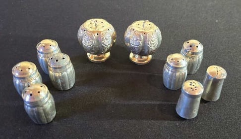 Pair of Apple Shaped are Marked Hecho En Mexico C.O.C. .925; Pair Marked w/ an S & P on Top (Front