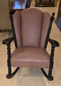 Chair w/ New Upholstery. Multi-Generational Family Heirloom Chair.