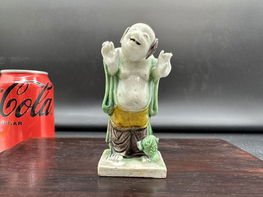 Antique 18th Century Kangxi Su Sancai Doll (1 of 11)