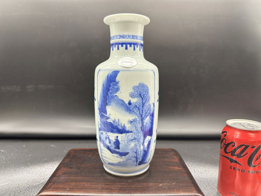 Antique 18th Century Kangxi Blue and White Bangchui Island (1 of 18)