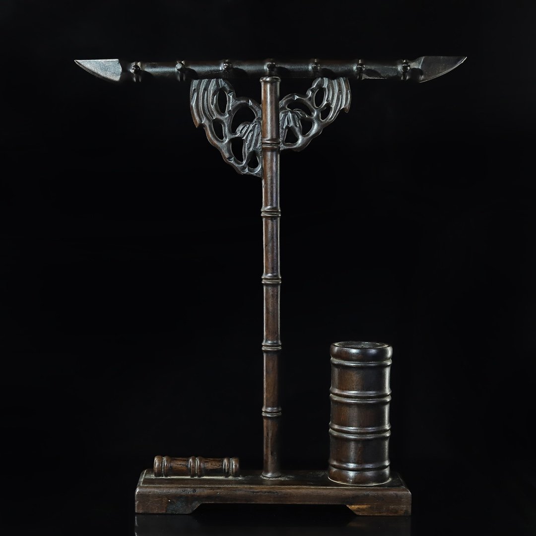 Rosewood Hollow Carved Bamboo Pen Holder Pen Holder Station Decoration (1 of 9)