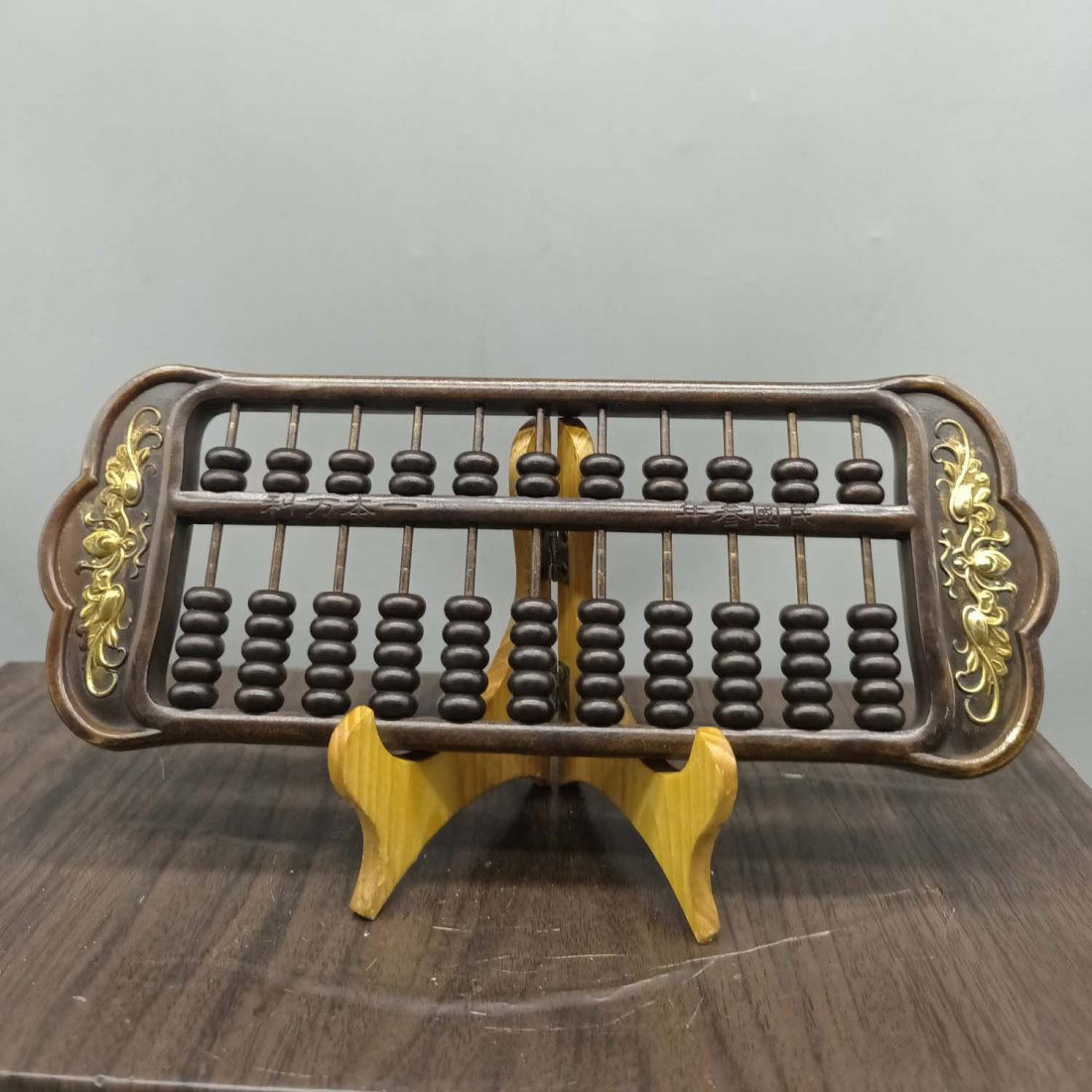 Antique Bronze Ware Collection: Double-flowered abacus, complete patina, exquisite craftsmanship (1 of 8)