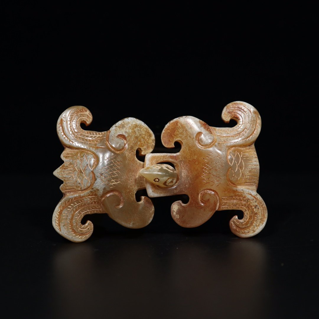Old Collection of Old Xiuyu in the Han Dynasty [Phoenix Bird Belt Buckle] Exquisite Carving: Old Collection of Old Xiuyu in the Han Dynasty [Phoenix Bird Belt Buckle] Exquisite Carving