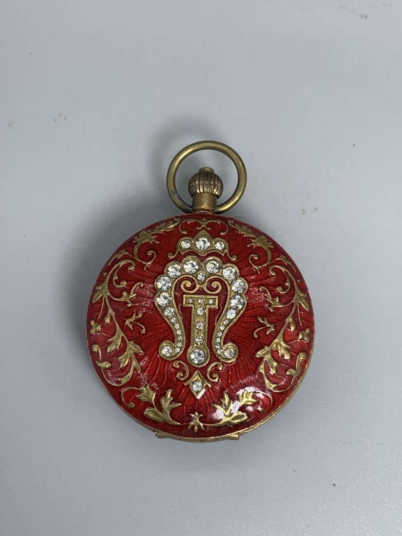 Pure copper mechanical pocket watch (1 of 7)