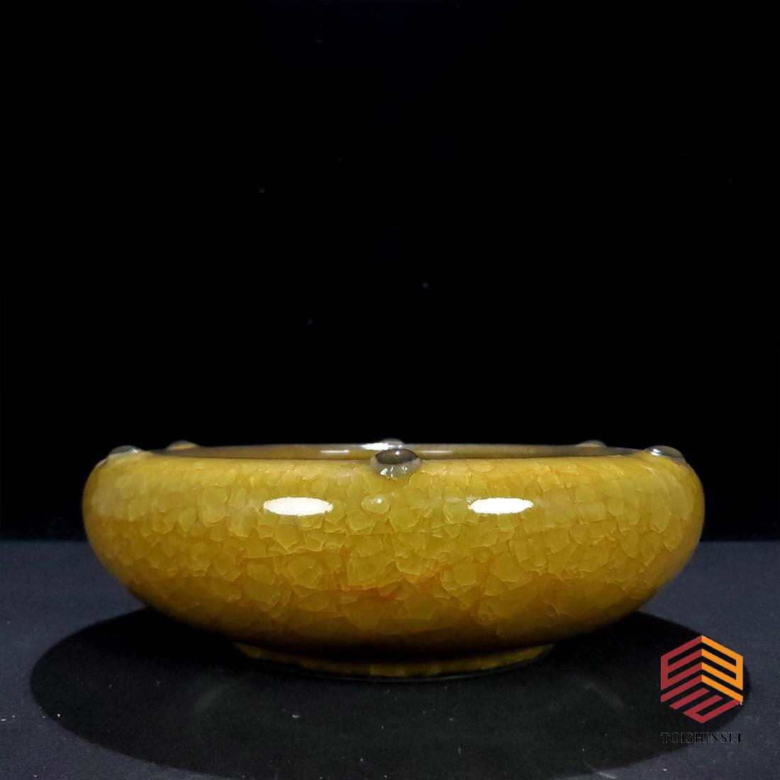 Song Dynasty official kiln ice-cracked Huizong's thin gold body drum and nail wash: Song Dynasty official kiln ice-cracked Huizong's thin gold body drum and nail wash