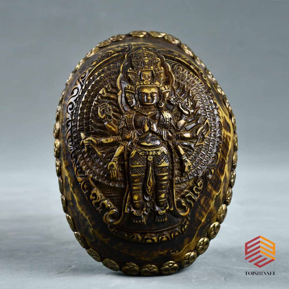 Tibetan Tantric Gabala Bowl: Tibetan Tantric Gabala Bowl.