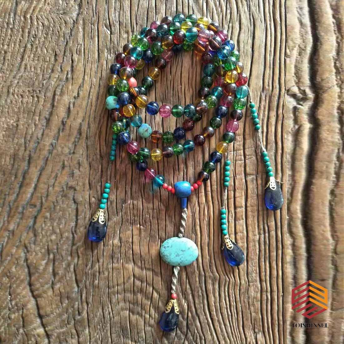 Color cat's eye stone 108 beads in a string: Color cat's eye stone 108 beads in a string